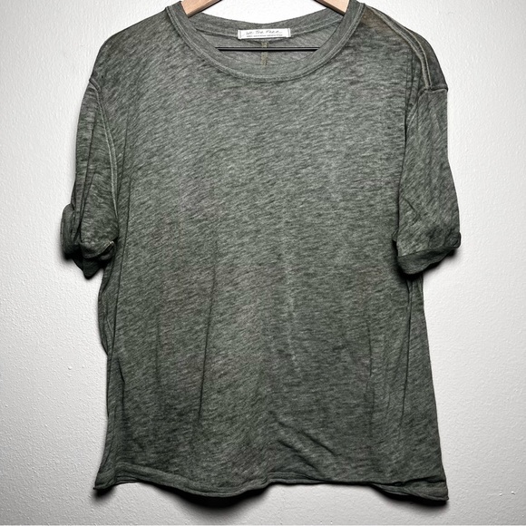 We the Free Green Shirt Small Green Vintage Wash Short Sleeve Oversized Boxy - Picture 1 of 8